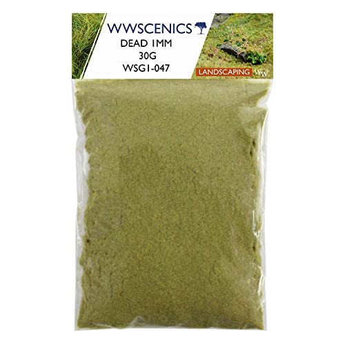 WWScenics | 1mm Abgestorbene Statische Grasfasern | 30g | WSG1-047 | Streugras für Modellbahn und Modellbau von WWS War World Scenics