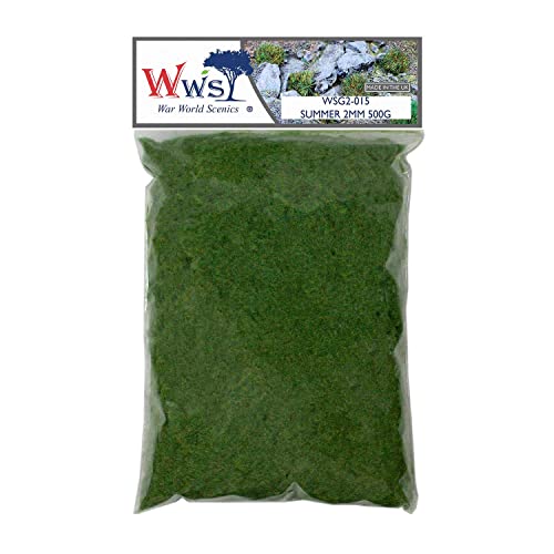 WWS War World Scenics WWScenics | 2mm Sommer Statische Grasfasern | 500g | WSG2-015 | Streugras für Modellbahn und Modellbau WWS War World Scenics WWScenics | 2mm Sommer Statische Grasfasern | 500g | WSG2-015 | Streugras für Modellbahn und Modellbau von WWS War World Scenics