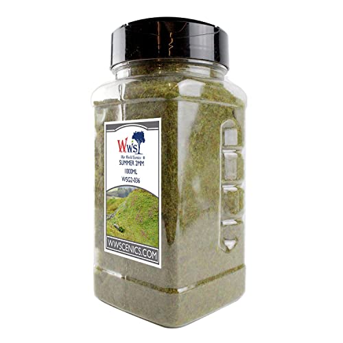 WWS War World Scenics WWScenics | 2mm Winter Statische Grasfasern | 1000ml | WSG2-036 | Streugras für Modellbahn und Modellbau von WWS War World Scenics