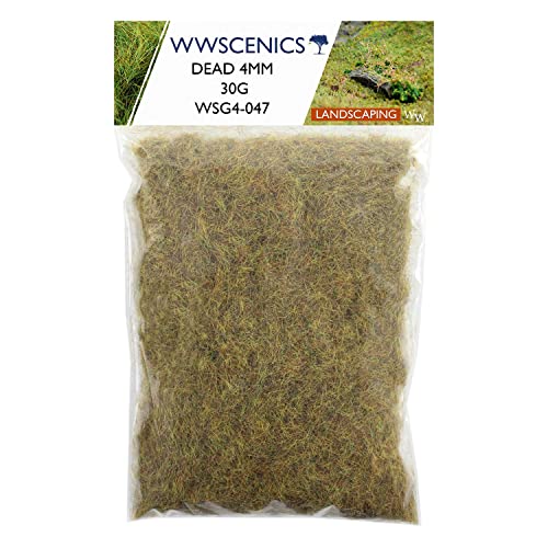 WWS War World Scenics WWScenics | 4mm Abgestorbene Statische Grasfasern | 30g | WSG4-047 | Streugras für Modellbahn und Modellbau von WWS War World Scenics