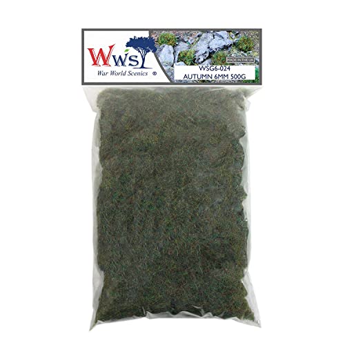 WWScenics | 6mm Herbst Statische Grasfasern | 500g | WSG6-024 | Streugras für Modellbahn und Modellbau WWScenics | 6mm Herbst Statische Grasfasern | 500g | WSG6-024 | Streugras für Modellbahn und Modellbau von WWS War World Scenics