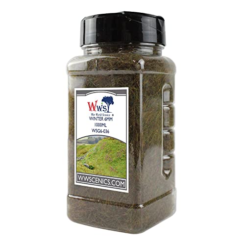 WWScenics | 6mm Winter Statische Grasfasern | 1000ml | WSG6-036 | Streugras für Modellbahn und Modellbau WWScenics | 6mm Winter Statische Grasfasern | 1000ml | WSG6-036 | Streugras für Modellbahn und Modellbau von WWS War World Scenics