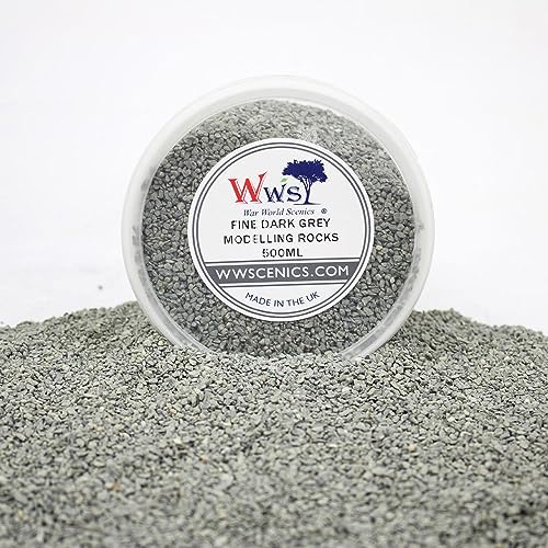 WWS War World Scenics WWScenics Feine Dunkelgraue Modell-Felsen 2mm | 500ml Becher | Basing Materialien Diorama Modellbau WWS War World Scenics WWScenics Feine Dunkelgraue Modell-Felsen 2mm | 500ml Becher | Basing Materialien Diorama Modellbau von WWS War World Scenics
