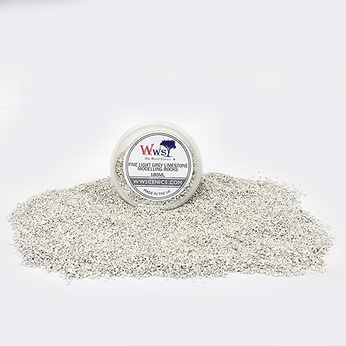 WWScenics Feine Hellgraue Kalkstein Modell-Felsen 0-3mm | 180ml Becher | Basing Materialien Diorama Modellbau WWScenics Feine Hellgraue Kalkstein Modell-Felsen 0-3mm | 180ml Becher | Basing Materialien Diorama Modellbau von WWS War World Scenics