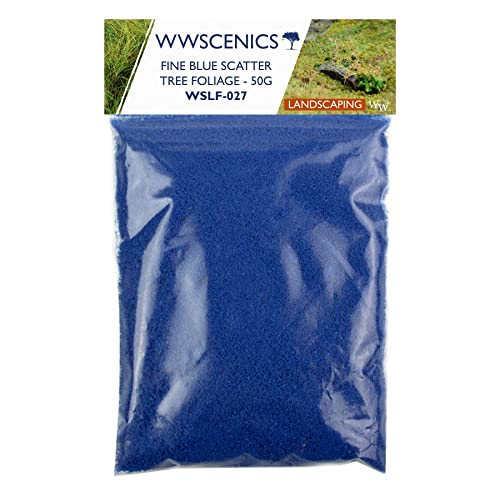 WWS War World Scenics WWScenics Feines Blaues Blumen Laub Foliage 50g | WSLF-027 | Baum-Laub Blumen-Effekt von WWS War World Scenics