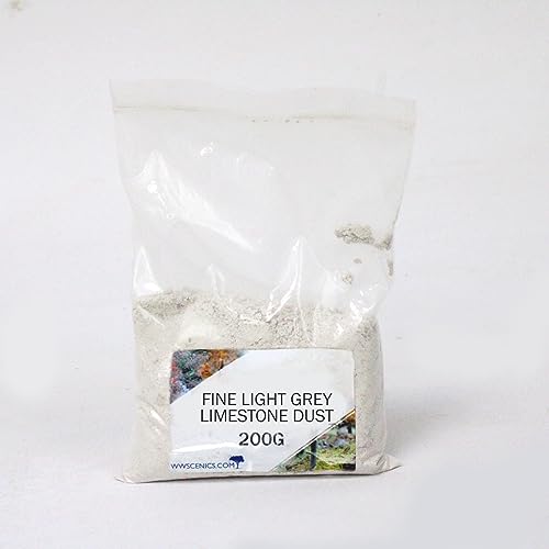 WWS War World Scenics WWScenics Feines Hellgraues Kalkstein Pulver 1-2mm | 200g Beutel | Basing Materialien Diorama Modellbau WWS War World Scenics WWScenics Feines Hellgraues Kalkstein Pulver 1-2mm | 200g Beutel | Basing Materialien Diorama Modellbau von WWS War World Scenics