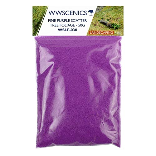 WWS War World Scenics WWScenics Feines Lila Blumen Laub Foliage 50g | WSLF-030 | Baum-Laub Blumen-Effekt von WWS War World Scenics