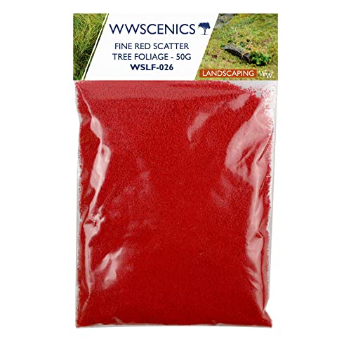 WWS War World Scenics WWScenics Feines Rotes Blumen Laub Foliage 50g | WSLF-026 | Baum-Laub Blumen-Effekt von WWS War World Scenics