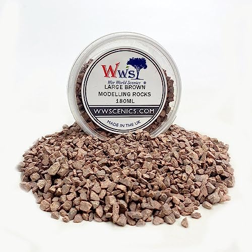 WWS War World Scenics WWScenics Große Braune Modell-Felsen 2-5mm | 180ml Becher | Basing Materialien Diorama Modellbau WWS War World Scenics WWScenics Große Braune Modell-Felsen 2-5mm | 180ml Becher | Basing Materialien Diorama Modellbau von WWS War World Scenics