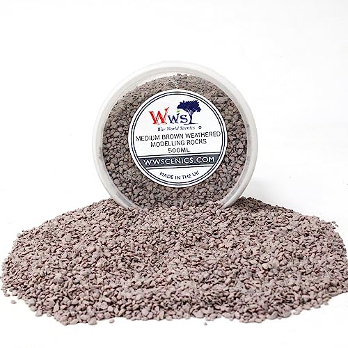 WWScenics Mittelgroße Braune Modell-Felsen 1-3mm | 500ml Becher | Basing Materialien Diorama Modellbau WWScenics Mittelgroße Braune Modell-Felsen 1-3mm | 500ml Becher | Basing Materialien Diorama Modellbau von WWS War World Scenics