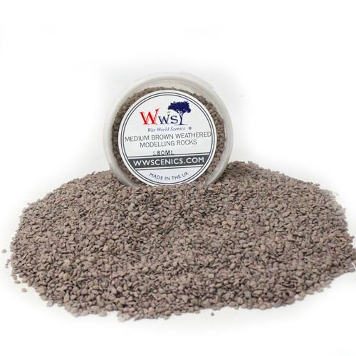 WWS War World Scenics WWScenics Mittelgroße Braune Verwitterte Modell-Felsen 1-3mm | 180ml Becher | Basing Materialien Diorama Modellbau WWS War World Scenics WWScenics Mittelgroße Braune Verwitterte Modell-Felsen 1-3mm | 180ml Becher | Basing Materialien Diorama Modellbau von WWS War World Scenics