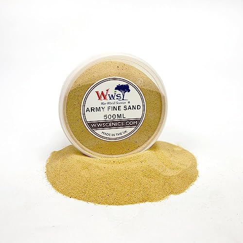 WWScenics Modell Fein-Sand | 500ml Becher | Basing Materialien Diorama Modellbau WWScenics Modell Fein-Sand | 500ml Becher | Basing Materialien Diorama Modellbau von WWS War World Scenics