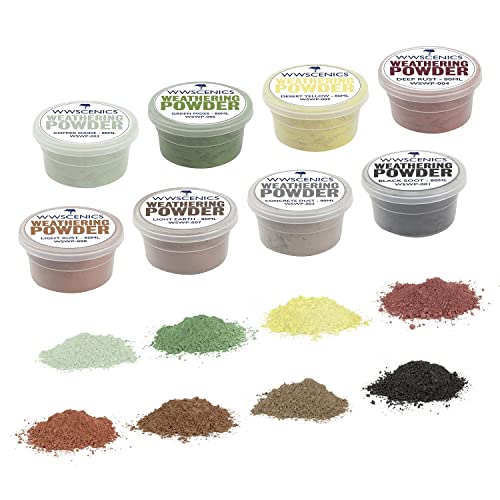 WWS War World Scenics WWScenics | Modell Verwitterung Pulver Set von 8 - WSWP-012 | 8 x 80 ml WWS War World Scenics WWScenics | Modell Verwitterung Pulver Set von 8 - WSWP-012 | 8 x 80 ml von WWS War World Scenics
