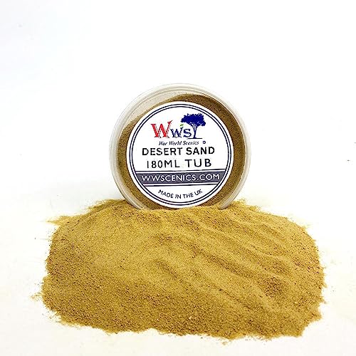 WWS War World Scenics WWScenics Modell Wüste-Sand | 180ml Becher | Basing Materialien Diorama Modellbau WWS War World Scenics WWScenics Modell Wüste-Sand | 180ml Becher | Basing Materialien Diorama Modellbau von WWS War World Scenics