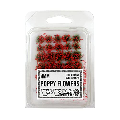 WWS War World Scenics WWScenics | Rote Mohnblumen Grasbüschel-Mischung 4mm | WGT4-013 | Realistische Modellbau-Stücke WWS War World Scenics WWScenics | Rote Mohnblumen Grasbüschel-Mischung 4mm | WGT4-013 | Realistische Modellbau-Stücke von WWS War World Scenics