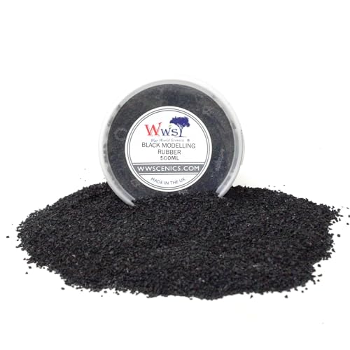 WWScenics Schwarze Modell-Gummi-Stücke | 500ml Becher | Basing Materialien Diorama Modellbau WWScenics Schwarze Modell-Gummi-Stücke | 500ml Becher | Basing Materialien Diorama Modellbau von WWS War World Scenics