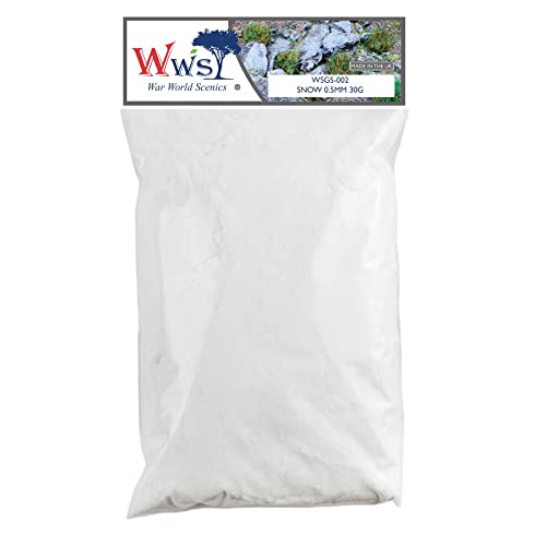 WWScenics | 0.5mm Schnee Statische Grasfasern | 30g | WSG1-081 | Streugras für Modellbahn und Modellbau WWScenics | 0.5mm Schnee Statische Grasfasern | 30g | WSG1-081 | Streugras für Modellbahn und Modellbau von WWS War World Scenics