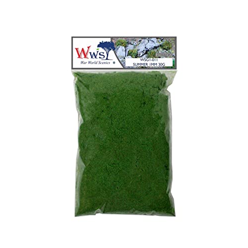 WWScenics | 1mm Sommer Statische Grasfasern | 30g | WSG1-010 | Streugras für Modellbahn und Modellbau WWScenics | 1mm Sommer Statische Grasfasern | 30g | WSG1-010 | Streugras für Modellbahn und Modellbau von WWS War World Scenics
