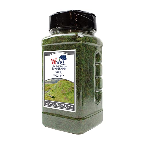 WWScenics | 4mm Sommer Statische Grasfasern | 500ml | WSG4-017 | Streugras für Modellbahn und Modellbau WWScenics | 4mm Sommer Statische Grasfasern | 500ml | WSG4-017 | Streugras für Modellbahn und Modellbau von WWS War World Scenics