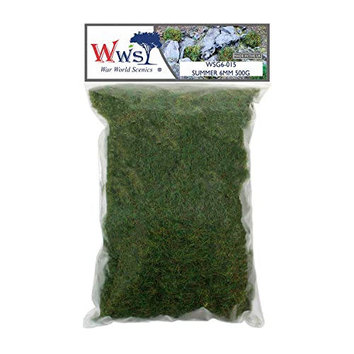 WWScenics | 6mm Sommer Statische Grasfasern | 500g | WSG6-015 | Streugras für Modellbahn und Modellbau WWScenics | 6mm Sommer Statische Grasfasern | 500g | WSG6-015 | Streugras für Modellbahn und Modellbau von WWS War World Scenics