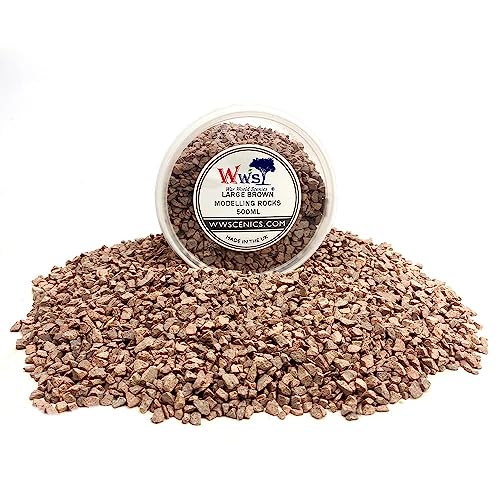 WWScenics Große Braune Modell-Felsen 2-5mm | 500ml Becher | Basing Materialien Diorama Modellbau WWScenics Große Braune Modell-Felsen 2-5mm | 500ml Becher | Basing Materialien Diorama Modellbau von WWS War World Scenics