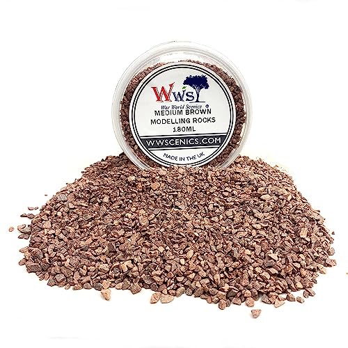 WWS War World Scenics WWScenics Mittelgroße Braune Modell-Felsen 1-3mm | 180ml Becher | Basing Materialien Diorama Modellbau WWS War World Scenics WWScenics Mittelgroße Braune Modell-Felsen 1-3mm | 180ml Becher | Basing Materialien Diorama Modellbau von WWS War World Scenics