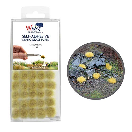 War World Scenics 6mm Stroh Selbstklebende Statische Grasbüschel x 100 - Modellbau Modellbahn Landschaftsbau Diorama Miniatur Tabletop Spiele Wargame Modelleisenbahn Geländebau War World Scenics 6mm Stroh Selbstklebende Statische Grasbüschel x 100 - Modellbau Modellbahn Landschaftsbau Diorama Miniatur Tabletop Spiele Wargame Modelleisenbahn Geländebau von WWS War World Scenics