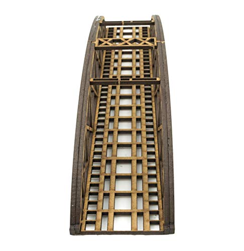 War World Scenics Einspurige Spur N Stabbogenbrücke 200mm (Farbe wählen) - Modellbahn Modellbau Modelleisenbahn Modell Diorama Layout Brücke Eisenbahn von WWS War World Scenics