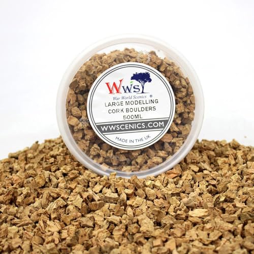 WWScenics Große Kork-Stücke | 500ml Becher | Basing Materialien Diorama Modellbau WWScenics Große Kork-Stücke | 500ml Becher | Basing Materialien Diorama Modellbau von WWS War World Scenics