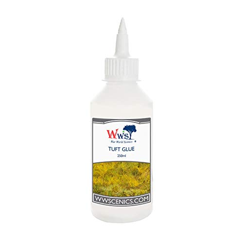 War World Scenics Statische Grasbüschel-Kleber 250ml für Modellbau Modellbahn Tabletop Gelände Modell Diorama von WWS War World Scenics