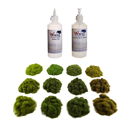 War World Scenics Vier Jahreszeiten Statische Grasfasern & Kleber Set – Modellbahn Modellbau Basing Kit Modell Diorama Tabletop Gelände Landschaftsbau Landschaft War World Scenics Vier Jahreszeiten Statische Grasfasern & Kleber Set – Modellbahn Modellbau Basing Kit Modell Diorama Tabletop Gelände Landschaftsbau Landschaft von WWS War World Scenics