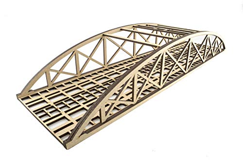 War World Scenics Zweispurige Low-Detail Stabbogenbrücke 400mm - Spur 00/H0 MDF Modellbahn Modellbau Landschaft Gelände War World Scenics Zweispurige Low-Detail Stabbogenbrücke 400mm - Spur 00/H0 MDF Modellbahn Modellbau Landschaft Gelände von WWS War World Scenics