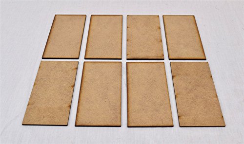 WWS 50mm x 100mm MDF Miniatur Basen x 8 Modell Figuren Wargames WWS 50mm x 100mm MDF Miniatur Basen x 8 Modell Figuren Wargames von WWS