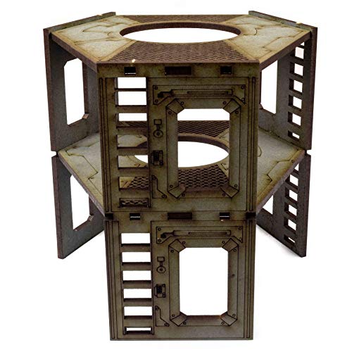 War World Gaming Industry of War Zentraler Turm Vorbemalt - 28mm Sci-Fi Industriell Tabletop Wargame Gelände Modellbau Diorama Schlachtfeld Wargaming RPG War World Gaming Industry of War Zentraler Turm Vorbemalt - 28mm Sci-Fi Industriell Tabletop Wargame Gelände Modellbau Diorama Schlachtfeld Wargaming RPG von War World Gaming