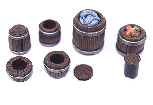 War World Gaming Fantasy Village Set von Fässer - 28mm Fantasie Tabletop Gelände Modell Diorama Modellbau Landschaft Gebäude Wargaming Geländebau Haus Mittelälter War World Gaming Fantasy Village Set von Fässer - 28mm Fantasie Tabletop Gelände Modell Diorama Modellbau Landschaft Gebäude Wargaming Geländebau Haus Mittelälter von War World Gaming