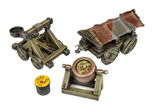 War World Gaming Medieval Siege Rammbock, Katapult & Kessel - 28mm Tabletop Gelände Modellbau von War World Gaming