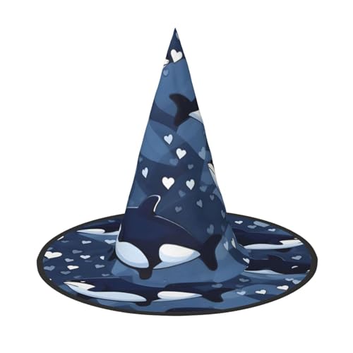 Blauer Killerwal 1 Stück Halloween Hexenhut Kostüm Party Hut geeignet für Bühnenspielzubehör Blauer Killerwal 1 Stück Halloween Hexenhut Kostüm Party Hut geeignet für Bühnenspielzubehör von WXCJWD