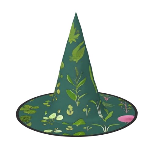 Blumen und Pflanzen, Halloween-Hexenhut, Kostüm, Partyhut, geeignet für Bühnenspiel-Zubehör, 1 Stück Blumen und Pflanzen, Halloween-Hexenhut, Kostüm, Partyhut, geeignet für Bühnenspiel-Zubehör, 1 Stück von WXCJWD