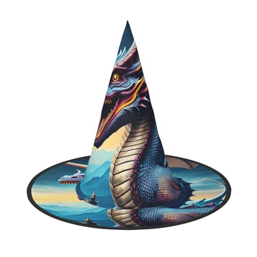 Brüllender Drache 1 PC Halloween Hexenhut Kostüm Party Hut geeignet für Bühnenspielzubehör Brüllender Drache 1 PC Halloween Hexenhut Kostüm Party Hut geeignet für Bühnenspielzubehör von WXCJWD