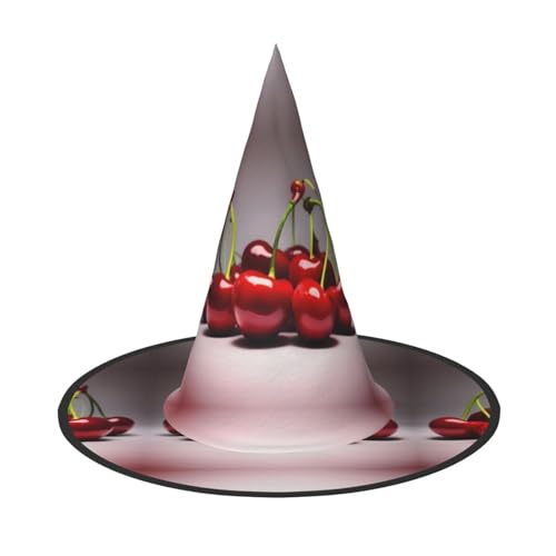Chilenische Kirschen, Halloween-Hexenhut, Kostüm, Partyhut, geeignet für Bühnenspiel-Zubehör, 3 Stück von WXCJWD