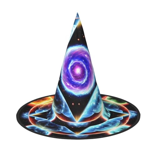 Cosmic Stars 1 PC Halloween Hexenhut Kostüm Party Hut geeignet für Bühnenspiel Zubehör von WXCJWD