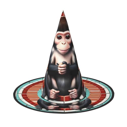 Der stille Affe 1 Stück Halloween Hexenhut Kostüm Party Hut geeignet für Bühnenspielzubehör von WXCJWD