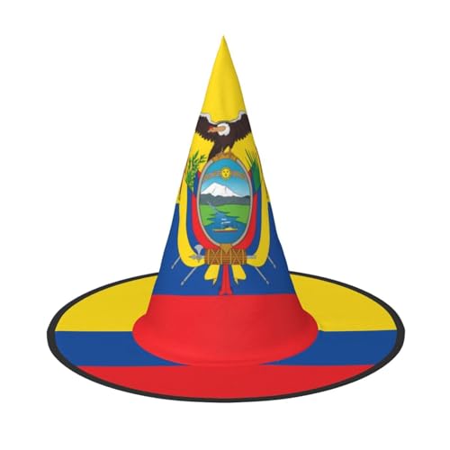 Flagge Ecuadors 1 Stück Halloween Hexenhut Kostüm Party Hut Geeignet für Bühnenspielzubehör Flagge Ecuadors 1 Stück Halloween Hexenhut Kostüm Party Hut Geeignet für Bühnenspielzubehör von WXCJWD