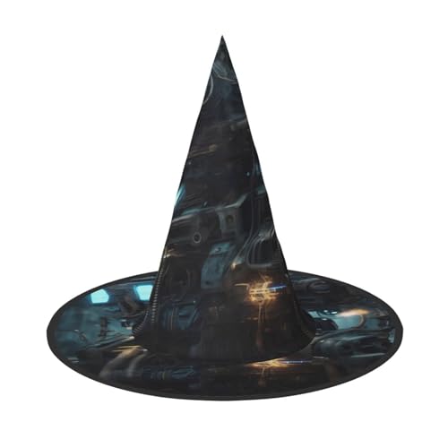 Future Robot 1 PC Halloween Hexenhut Kostüm Party Hut Geeignet für Bühnenspielzubehör von WXCJWD