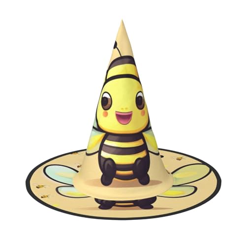 Gelbe Biene 1 Stück Halloween Hexenhut Kostüm Party Hut geeignet für Bühnenspielzubehör von WXCJWD
