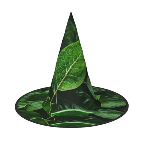 Green Leaf Nature 1 PC Halloween Hexenhut Kostüm Party Hut geeignet für Bühnenspiel Zubehör von WXCJWD