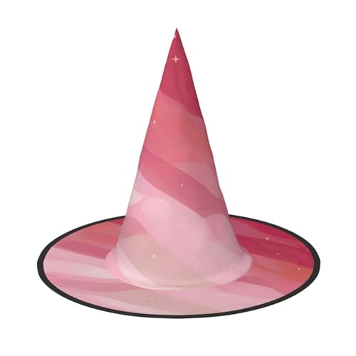 Halloween-Hexenhut, Kostüm, Partyhut, geeignet für Bühnenspiele, Rosa, 2 Stück von WXCJWD