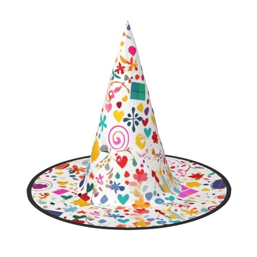 Happy Birthday Hintergrund 1 PC Halloween Hexenhut Kostüm Party Hut geeignet für Bühnenspiel Zubehör von WXCJWD