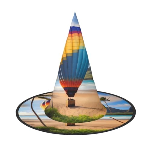 Hawaii Heißluftballon 1PC Halloween Hexenhut Kostüm Party Hut Geeignet für Bühnenspiel Zubehör von WXCJWD