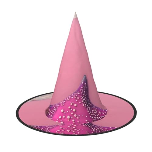 Hexenhut für Halloween, Kostümparty, geeignet für Bühnenspiel-Zubehör, Rosa, Sandstrand, 3 Stück Hexenhut für Halloween, Kostümparty, geeignet für Bühnenspiel-Zubehör, Rosa, Sandstrand, 3 Stück von WXCJWD